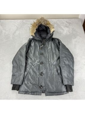 Vintage Canada Goose Women's Sz S Down Black Parka Jacket 3425JL Made In Canada
